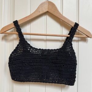 Anap Mimpi Black Crochet Bralette. XS/S